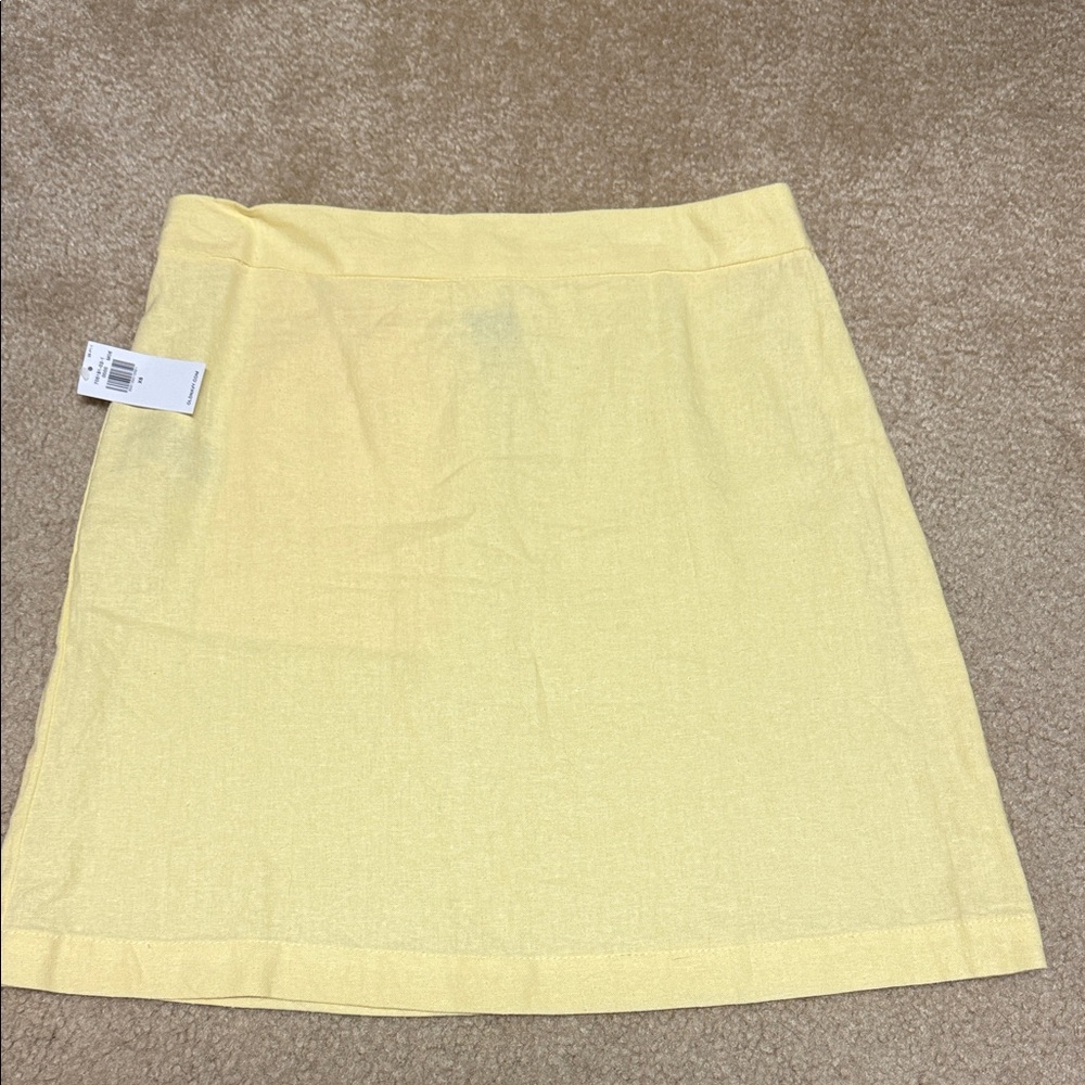 NWT Yellow Women's Linen Skirt